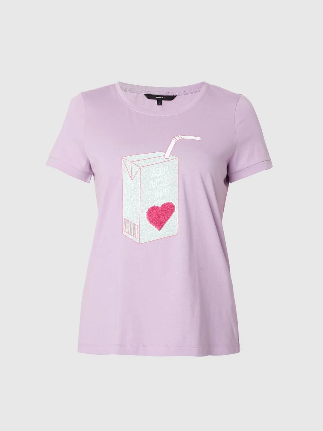 Lavender Graphic Print T-Shirt - Image 7