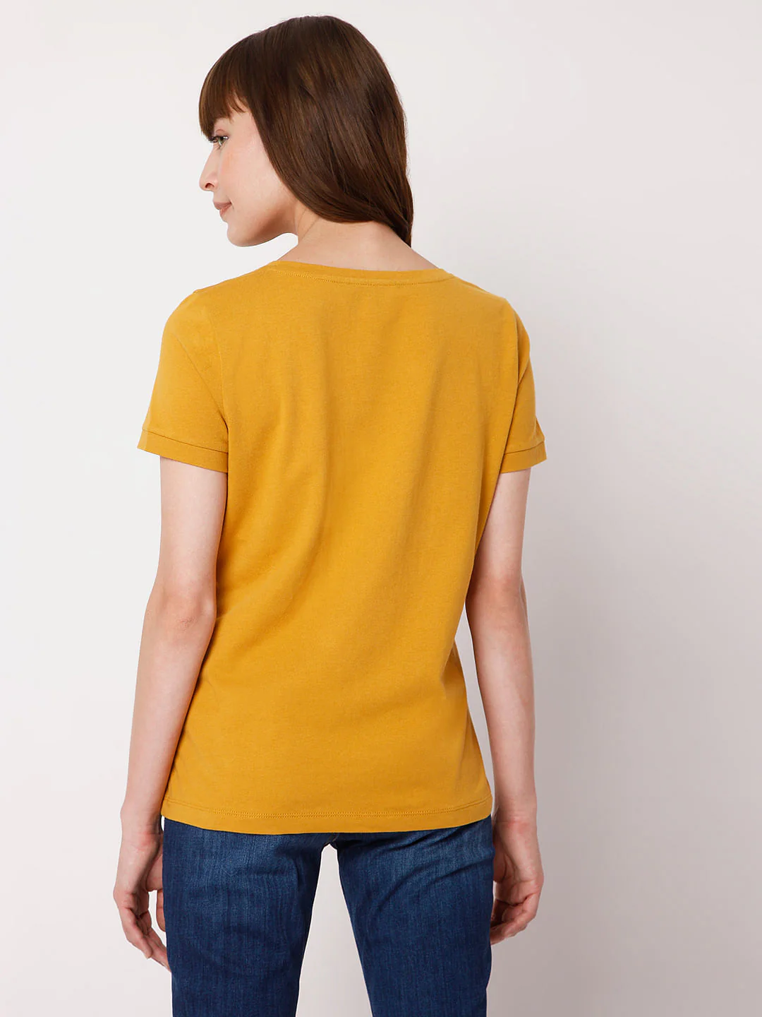 Mustard Graphic Print T-Shirt - Image 4