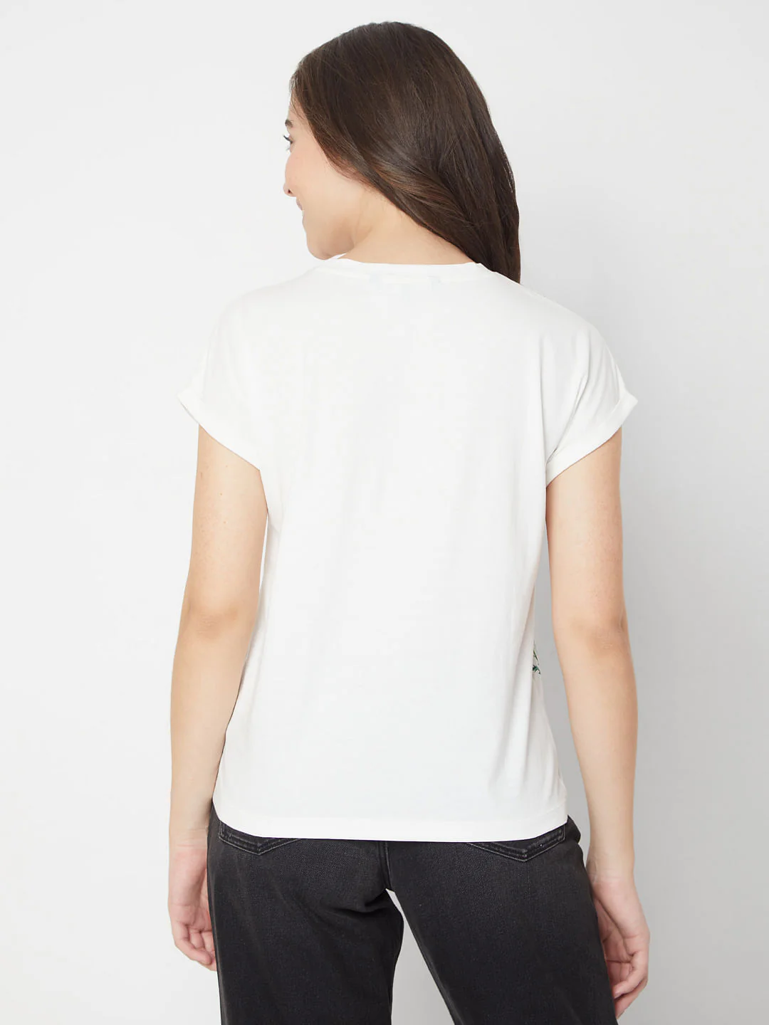 White Floral T-Shirt - Image 4