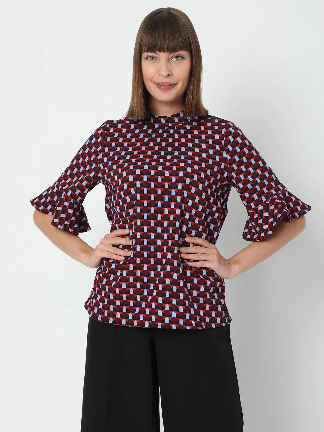 Red Printed Top - Image 2