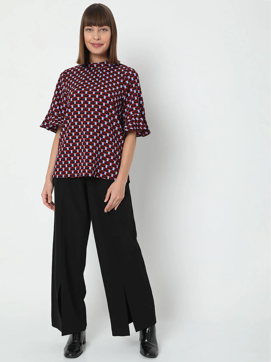 Red Printed Top - Image 5