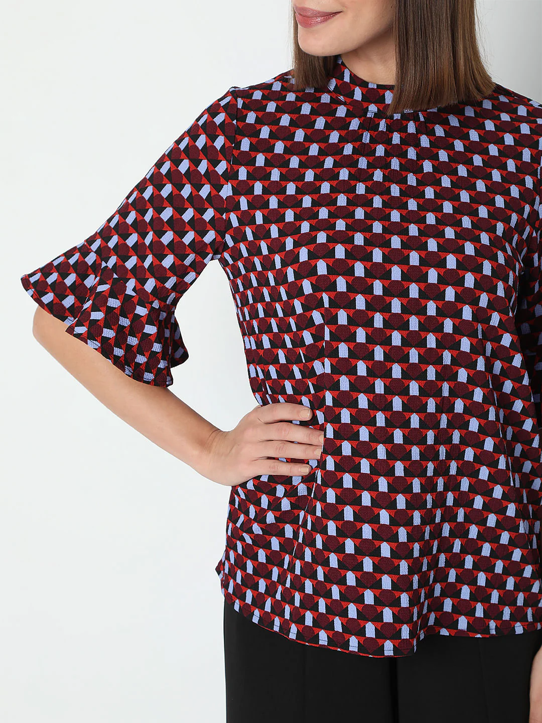 Red Printed Top - Image 6