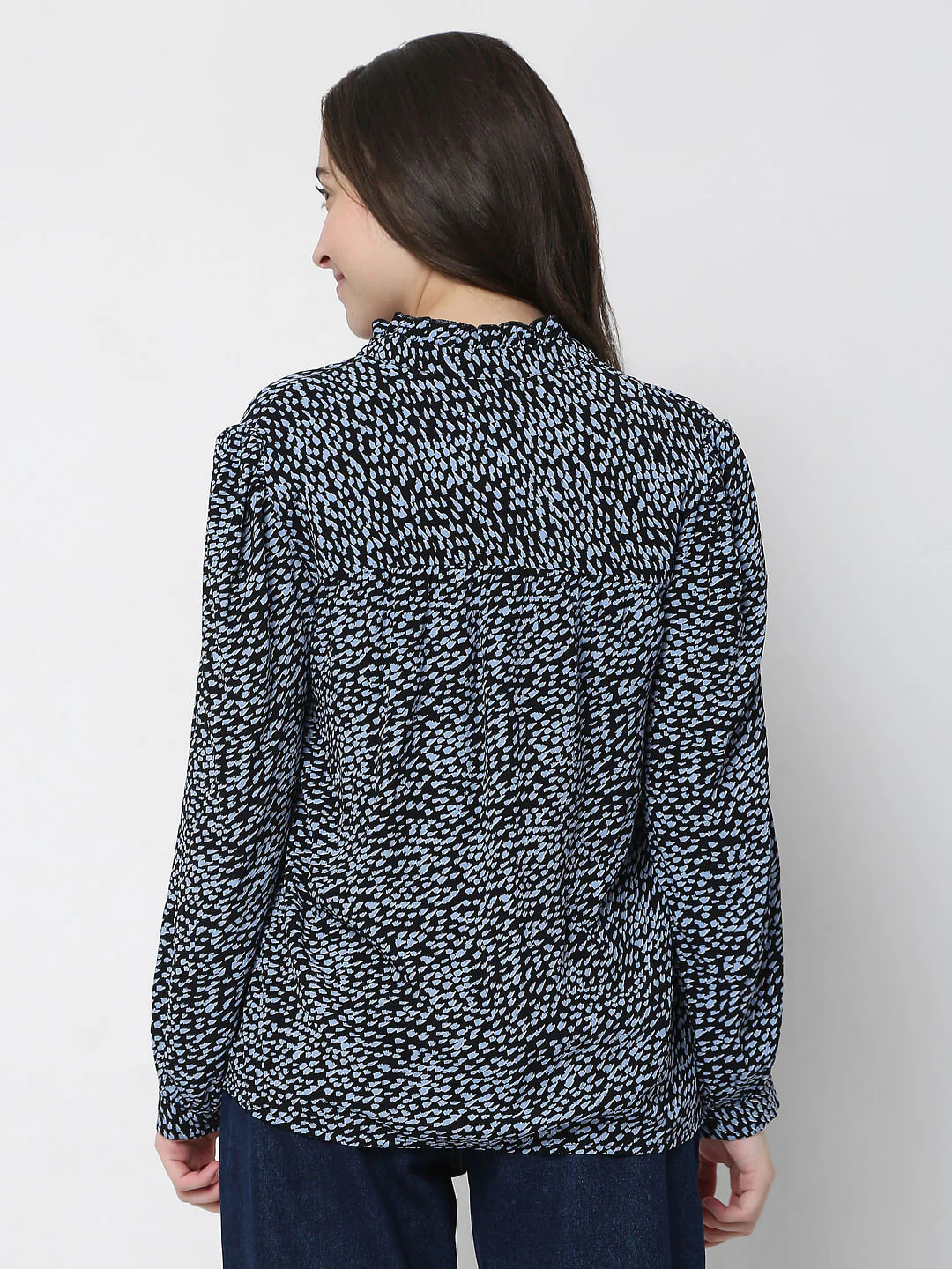Black All Over Print Top - Image 4