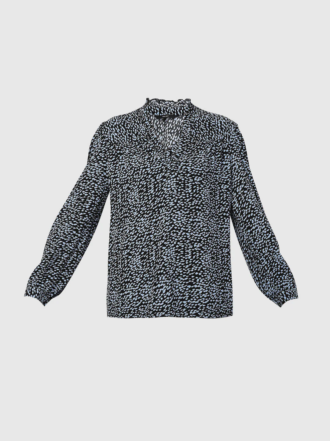 Black All Over Print Top - Image 7