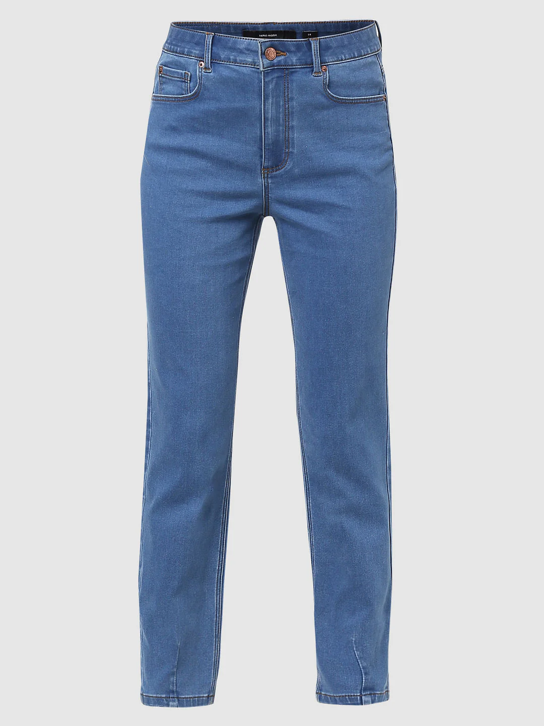 Blue High Rise Slim Jeans - Image 6