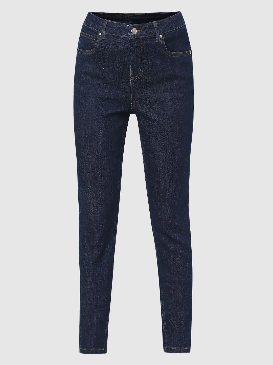 Blue Mid Rise Wendy Skinny Jeans - Image 6