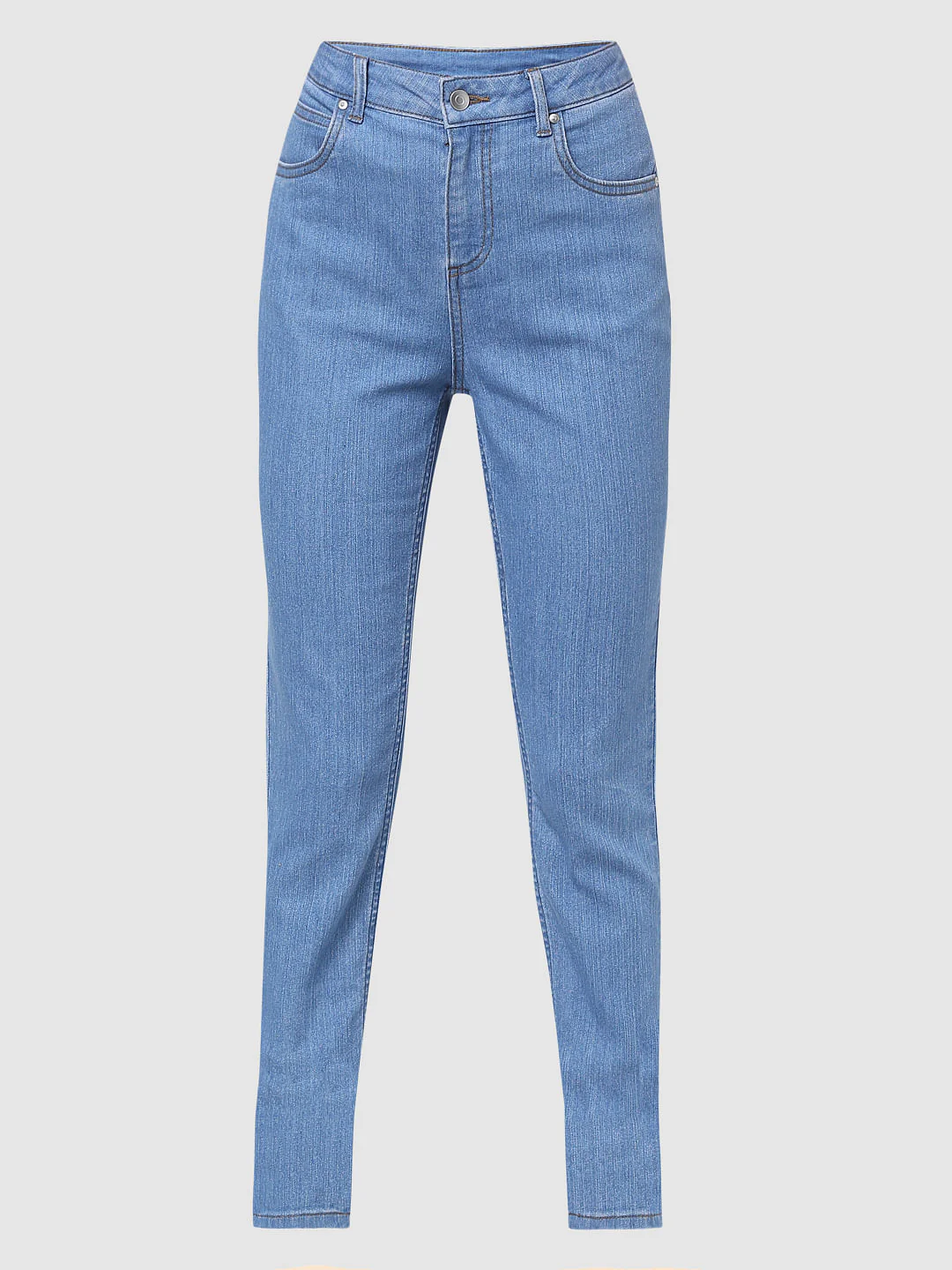 Light Blue Mid Rise Wendy Skinny Jeans - Image 6