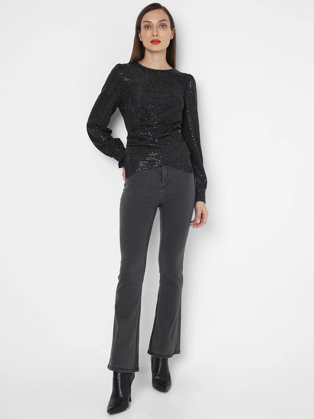 Black Lurex Knit Top - Image 5