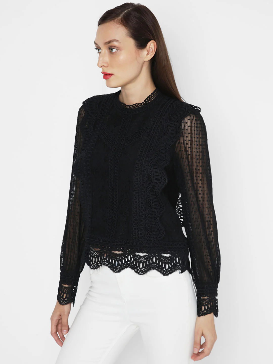 Black Lace Top - Image 3