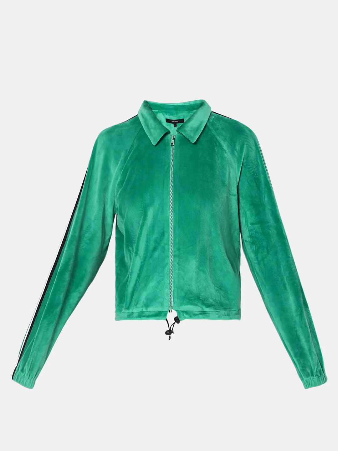Green Velvet Zip-Up Sweatshirt - Image 7