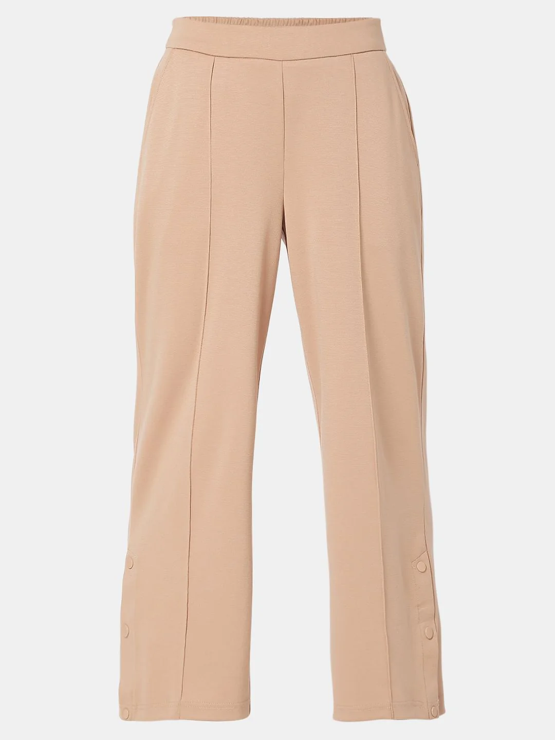 Brown Mid Rise Flared Pants - Image 7