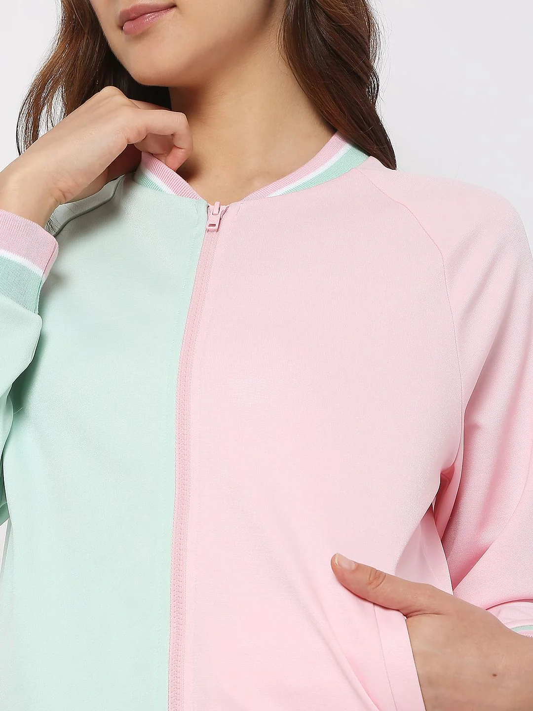 Pink Colourblocked Co-Ord Sweatshirt - Image 6