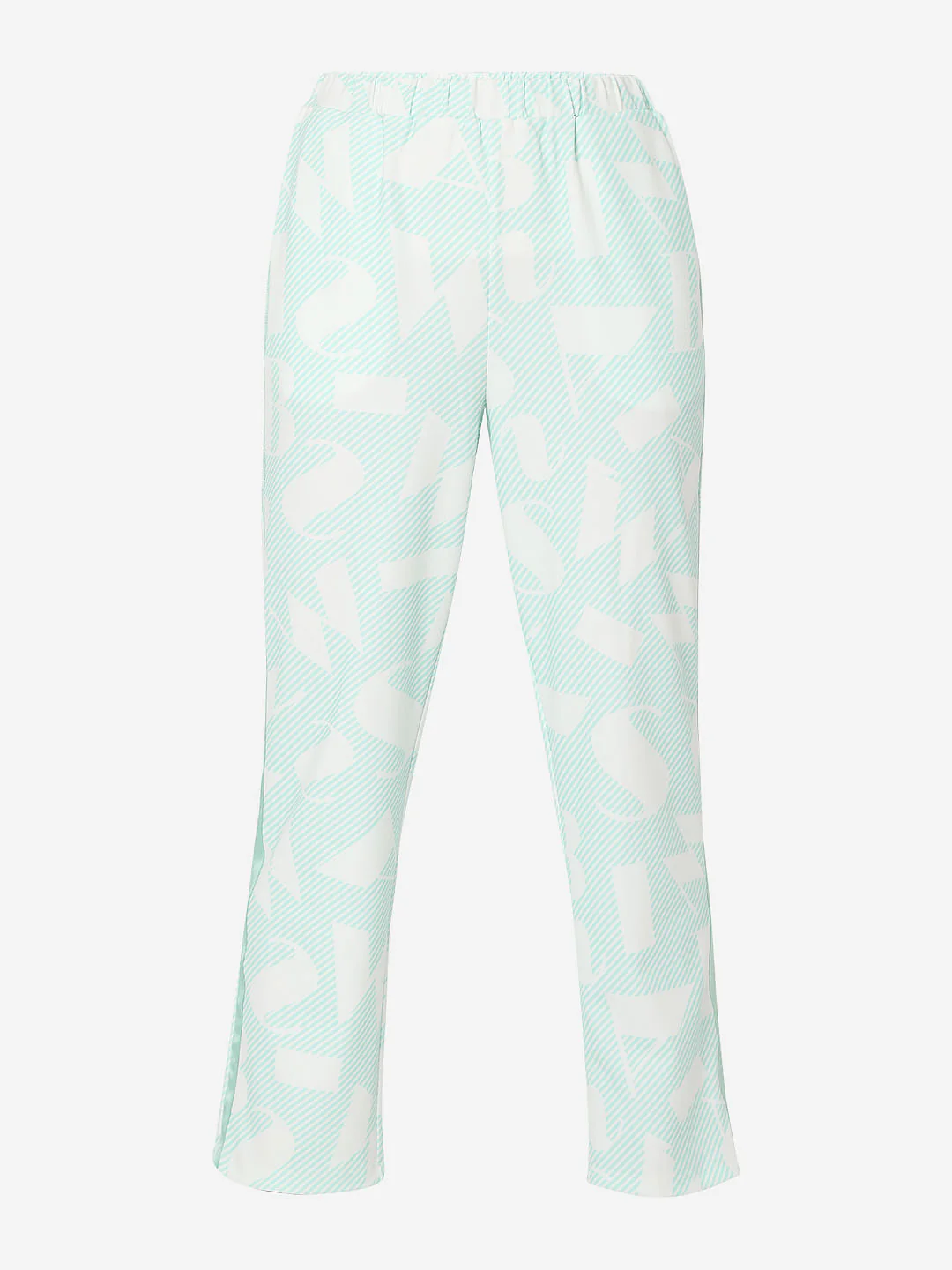 Green High Rise Printed Co-Ord Set Sweatpants - Image 7