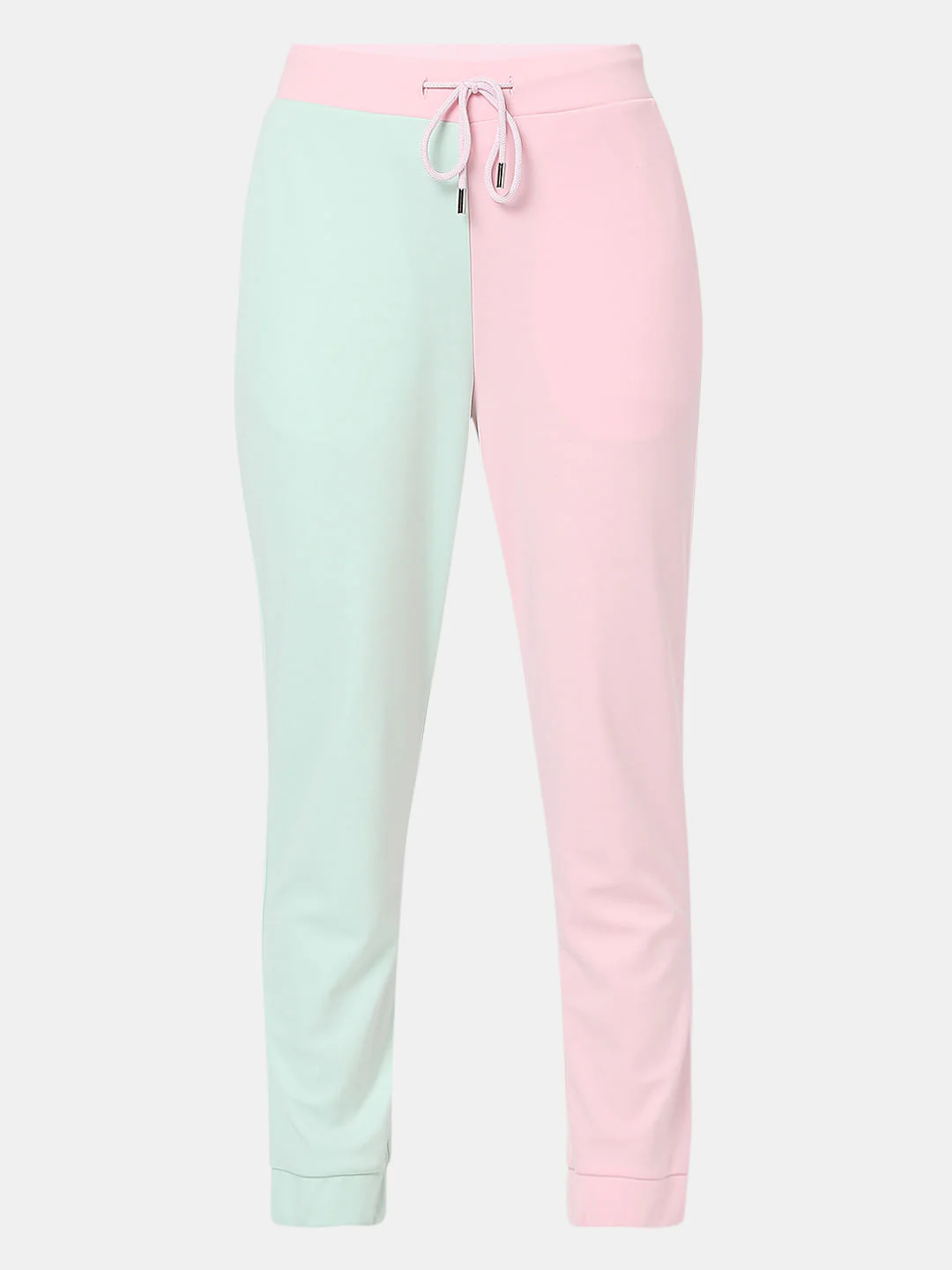 Pink Mid Rise Colourblocked Co-Ord Sweatpants - Image 7