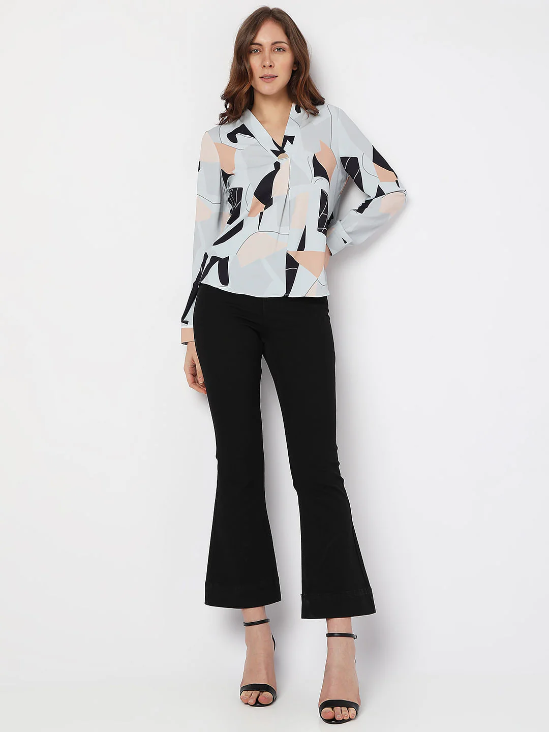 Blue Printed Top - Image 5