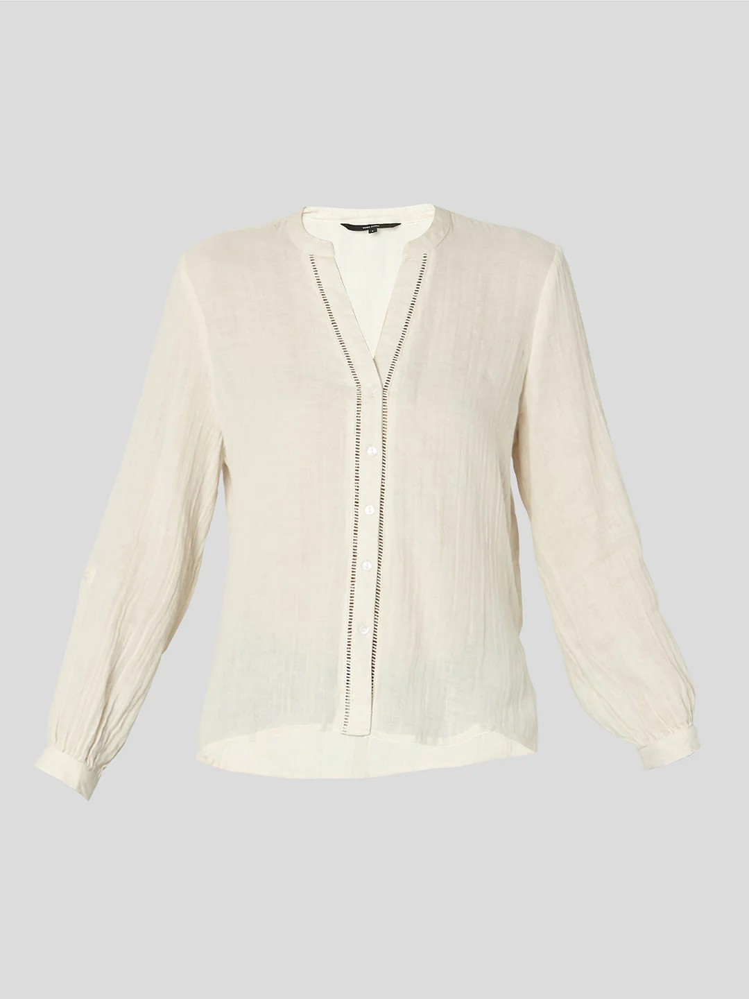 Beige Textured Organic Cotton Shirt - Image 7