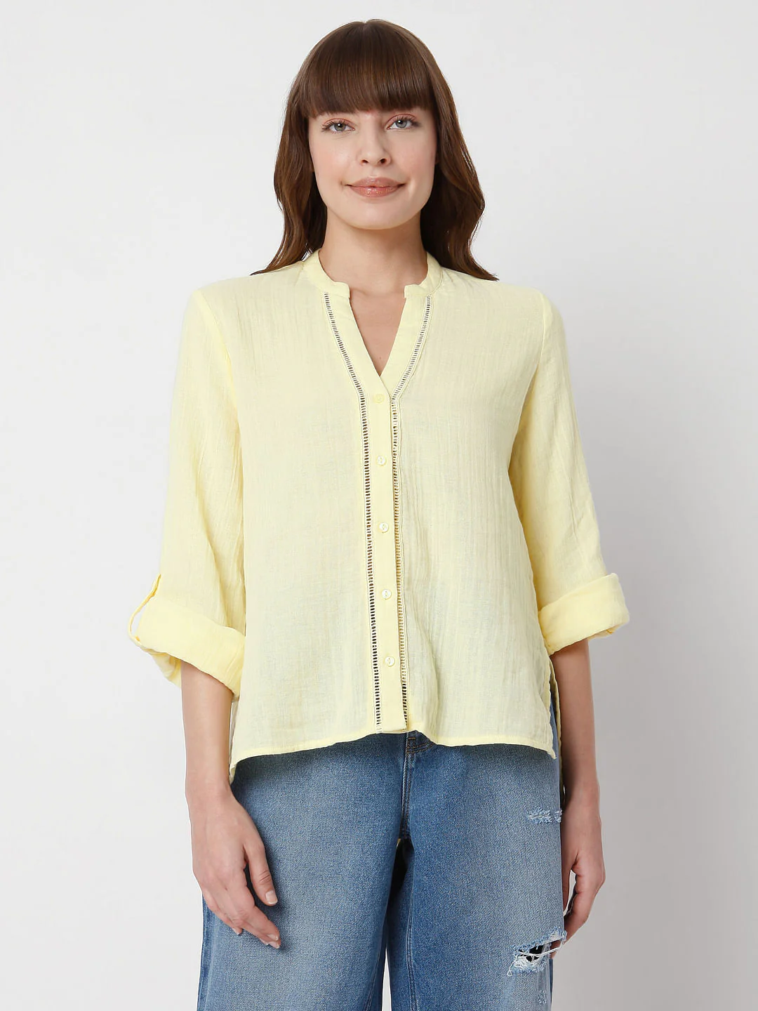 Yellow Organic Cotton Shirt - Image 2
