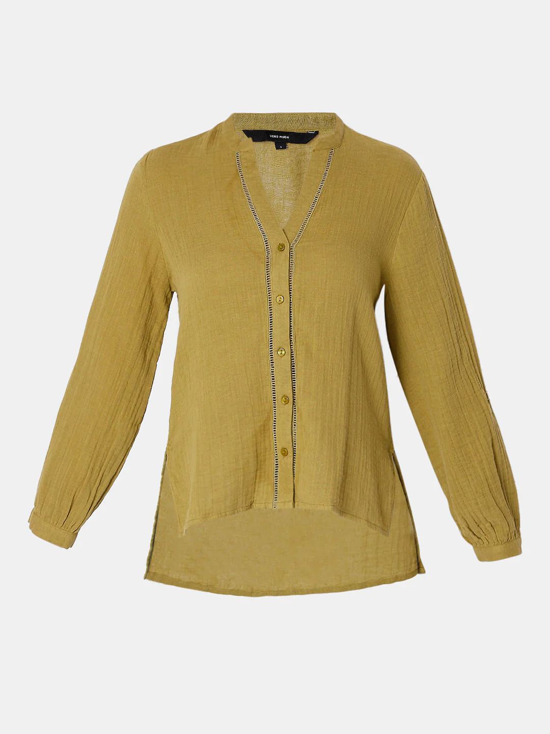 Yellow Organic Cotton Shirt - Image 7