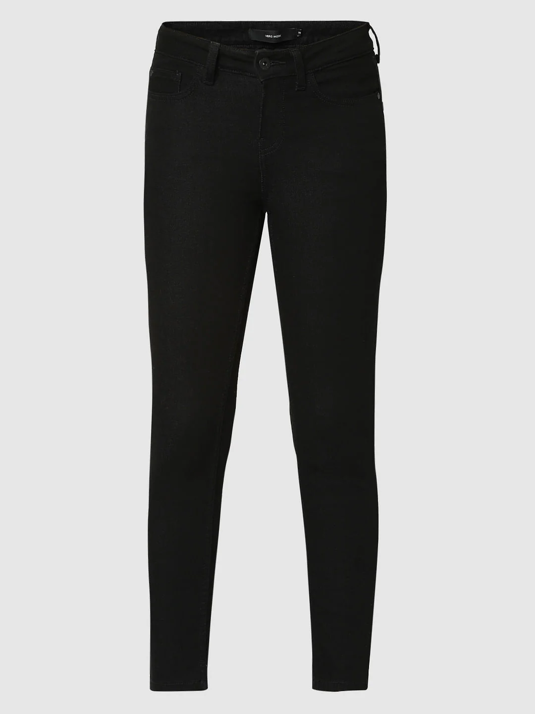 Black Mid Rise Wendy Skinny Jeans - Image 6