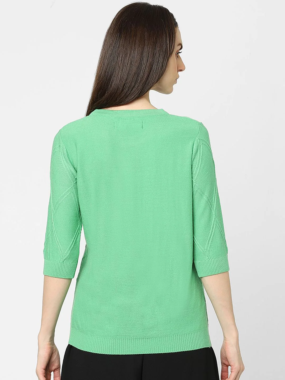 Green Textured Pullover - Image 3