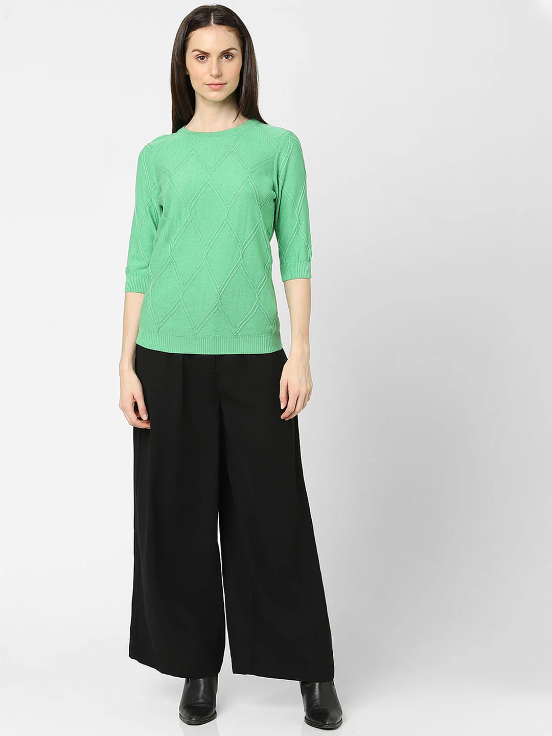 Green Textured Pullover - Image 4