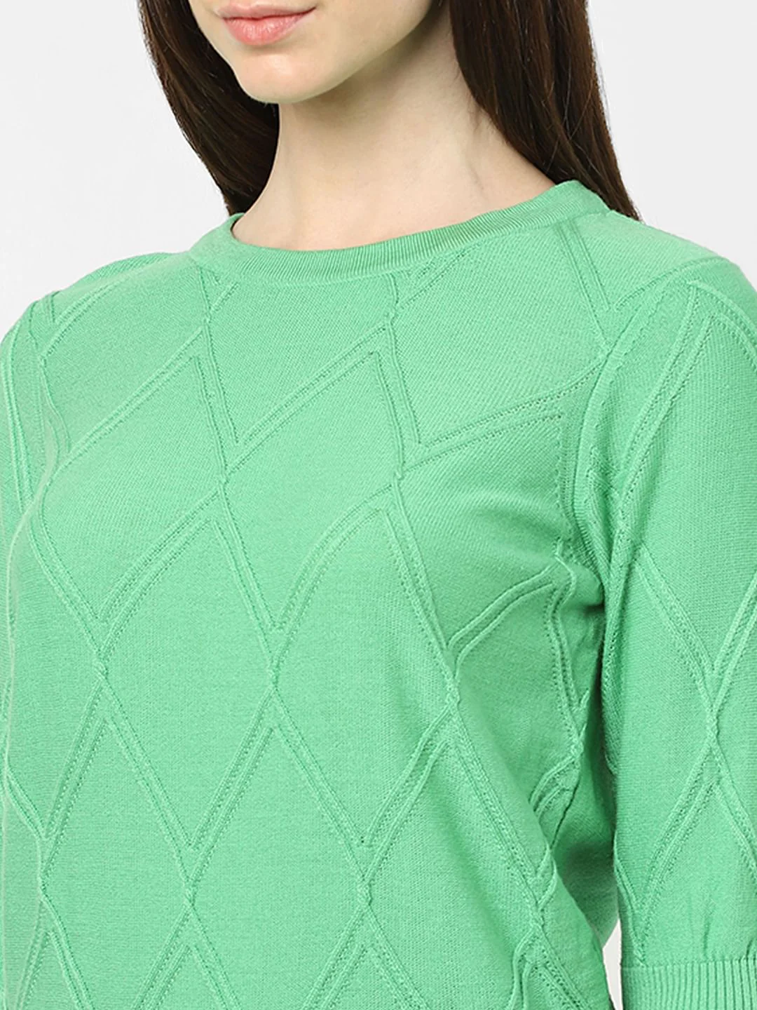 Green Textured Pullover - Image 5