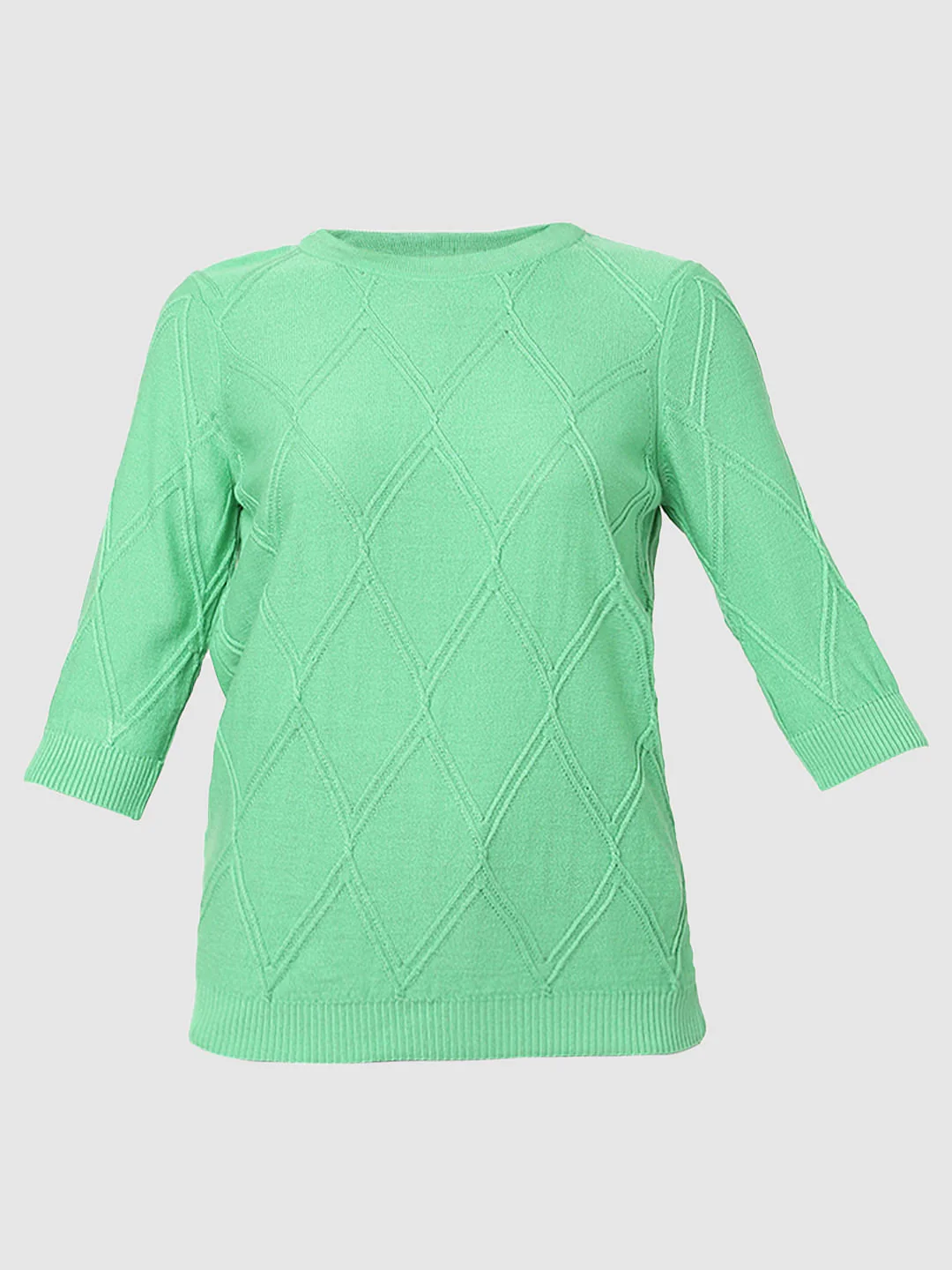 Green Textured Pullover - Image 6