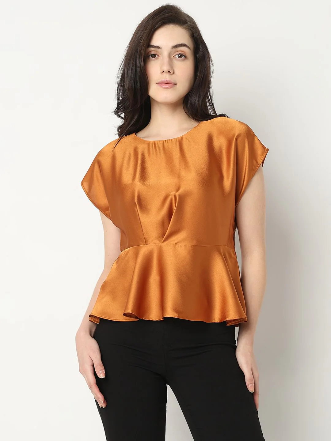Copper Peplum Top - Image 2
