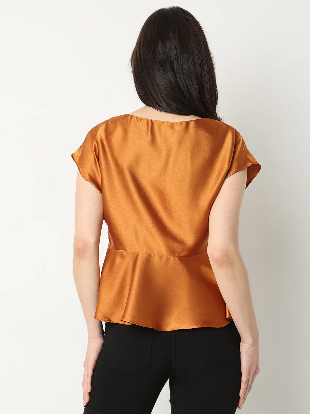 Copper Peplum Top - Image 4