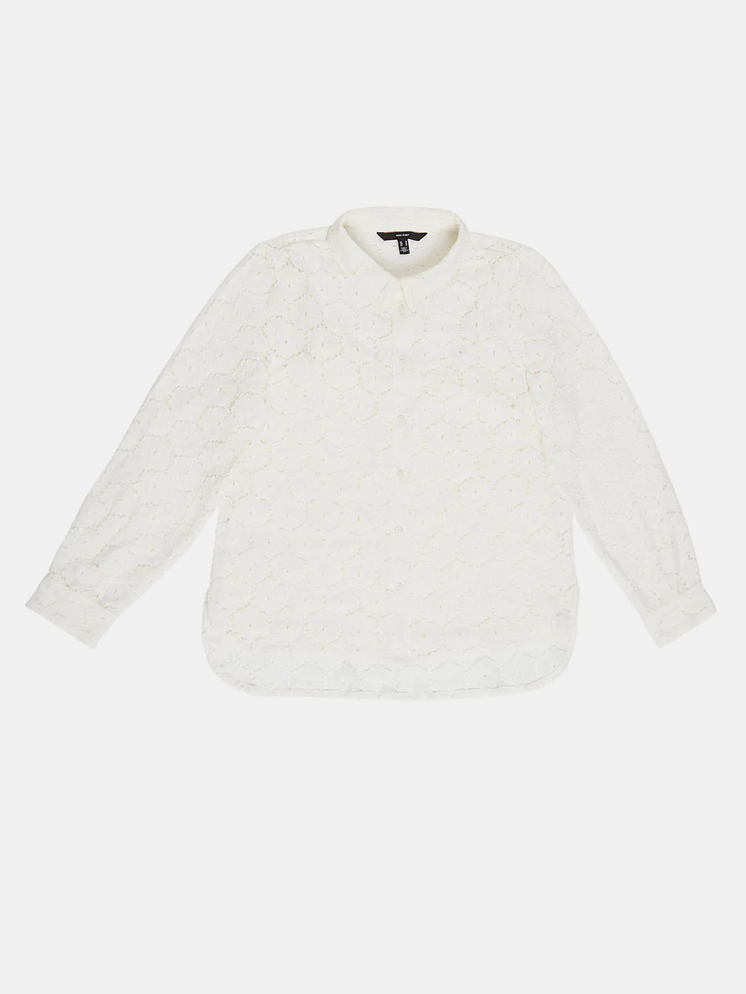 White Floral Lace Shirt - Image 7