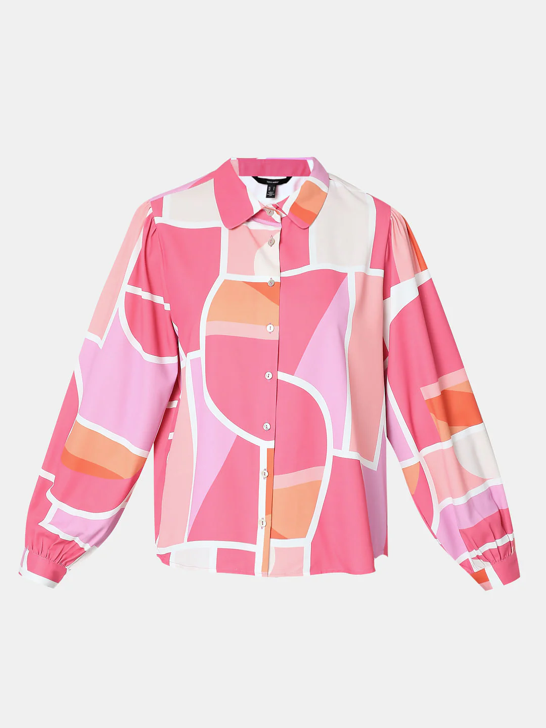 Pink Colourblocked Shirt - Image 7