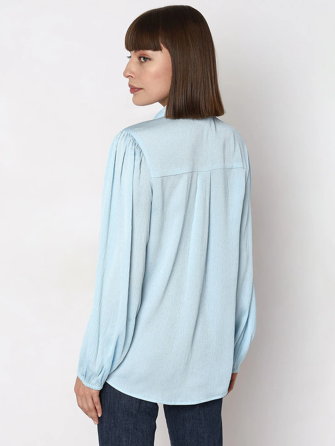 Light Blue Textured Shirt - Image 4