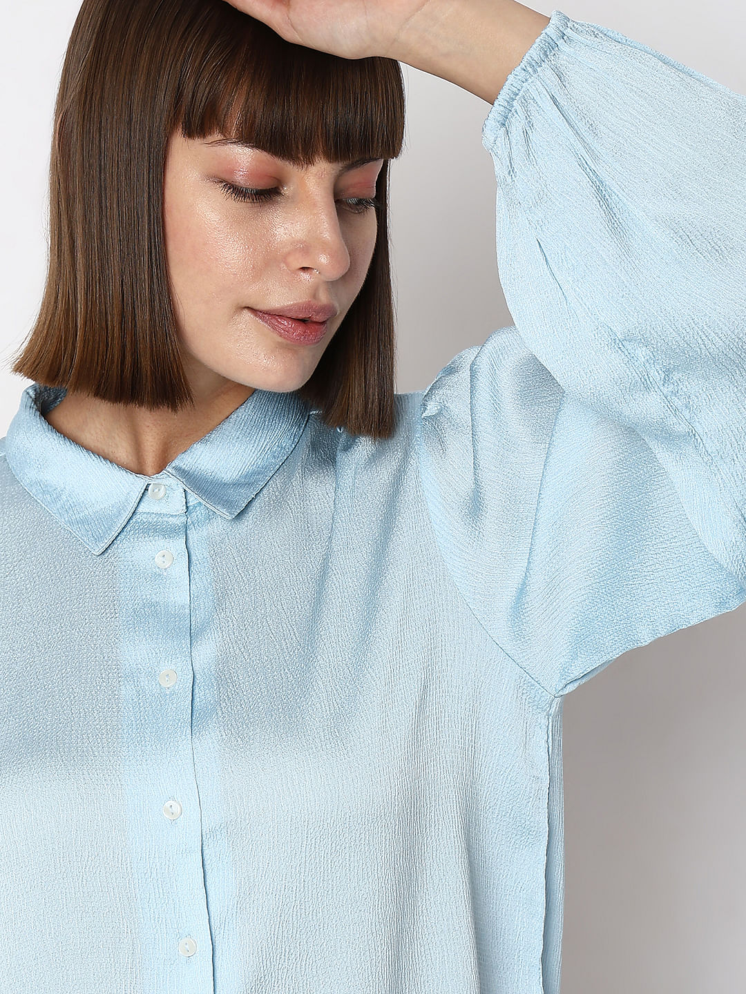 Light Blue Textured Shirt - Image 6