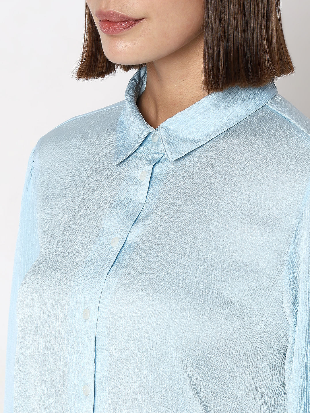 Light Blue Textured Shirt - Image 8