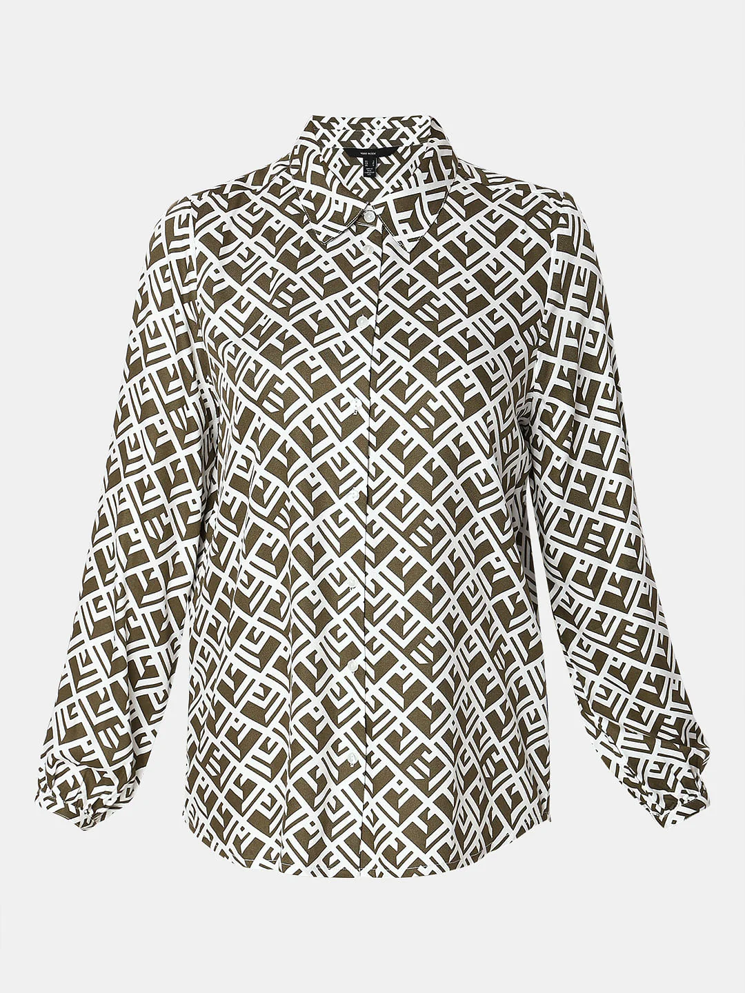 White Abstract Print Top - Image 7