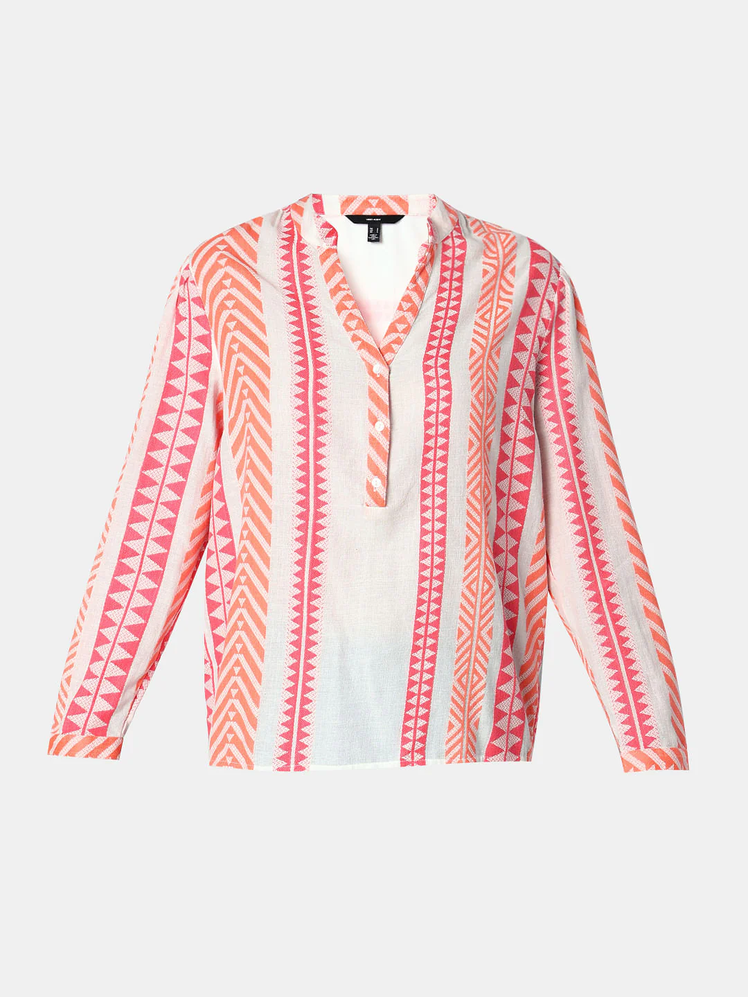 Coral Pink Printed Top - Image 7