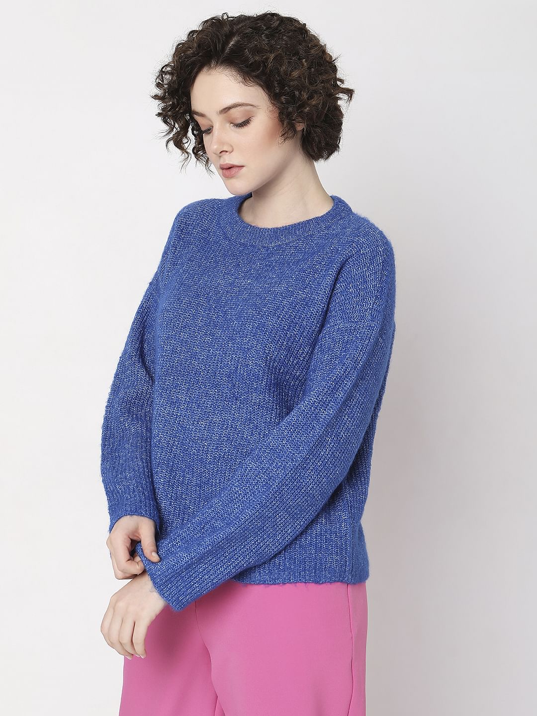 Blue Full Sleeves Pullover - Image 3