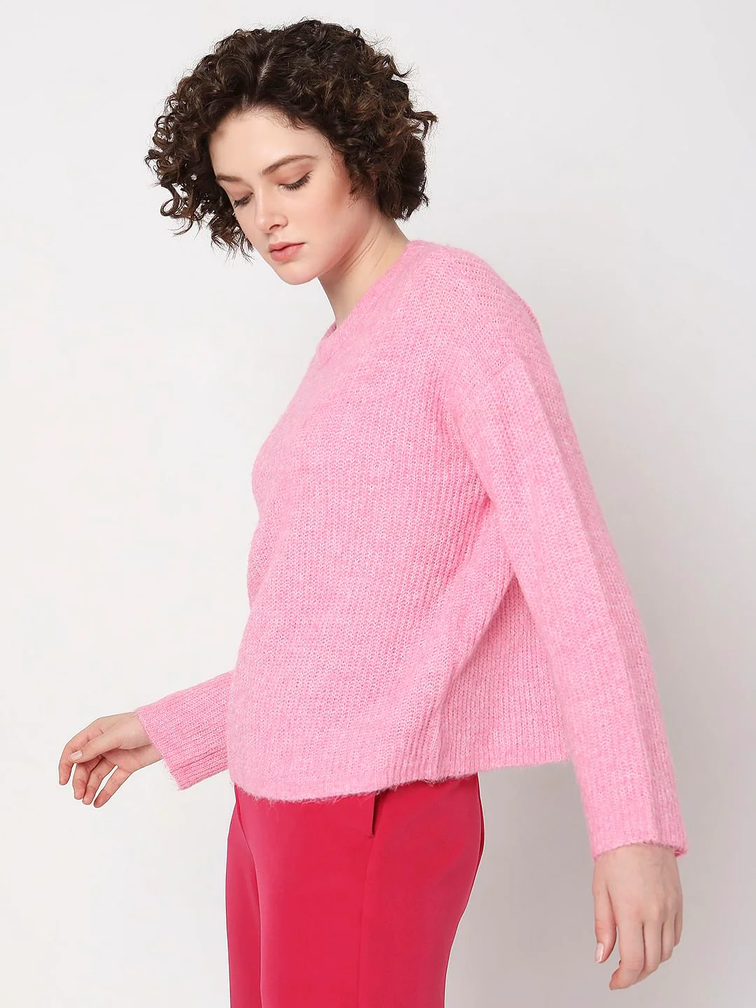 Pink Full Sleeves Pullover - Image 3
