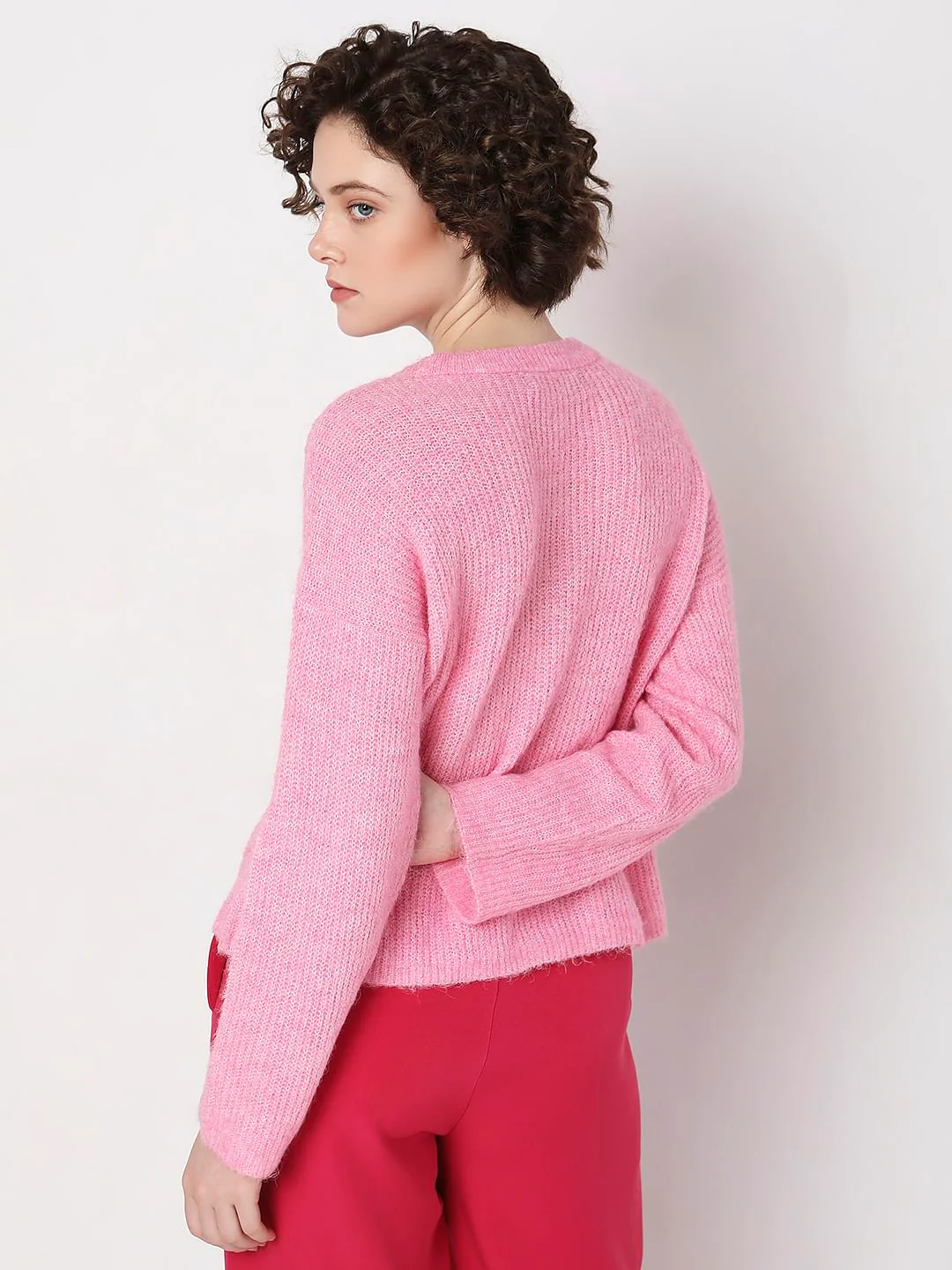 Pink Full Sleeves Pullover - Image 4
