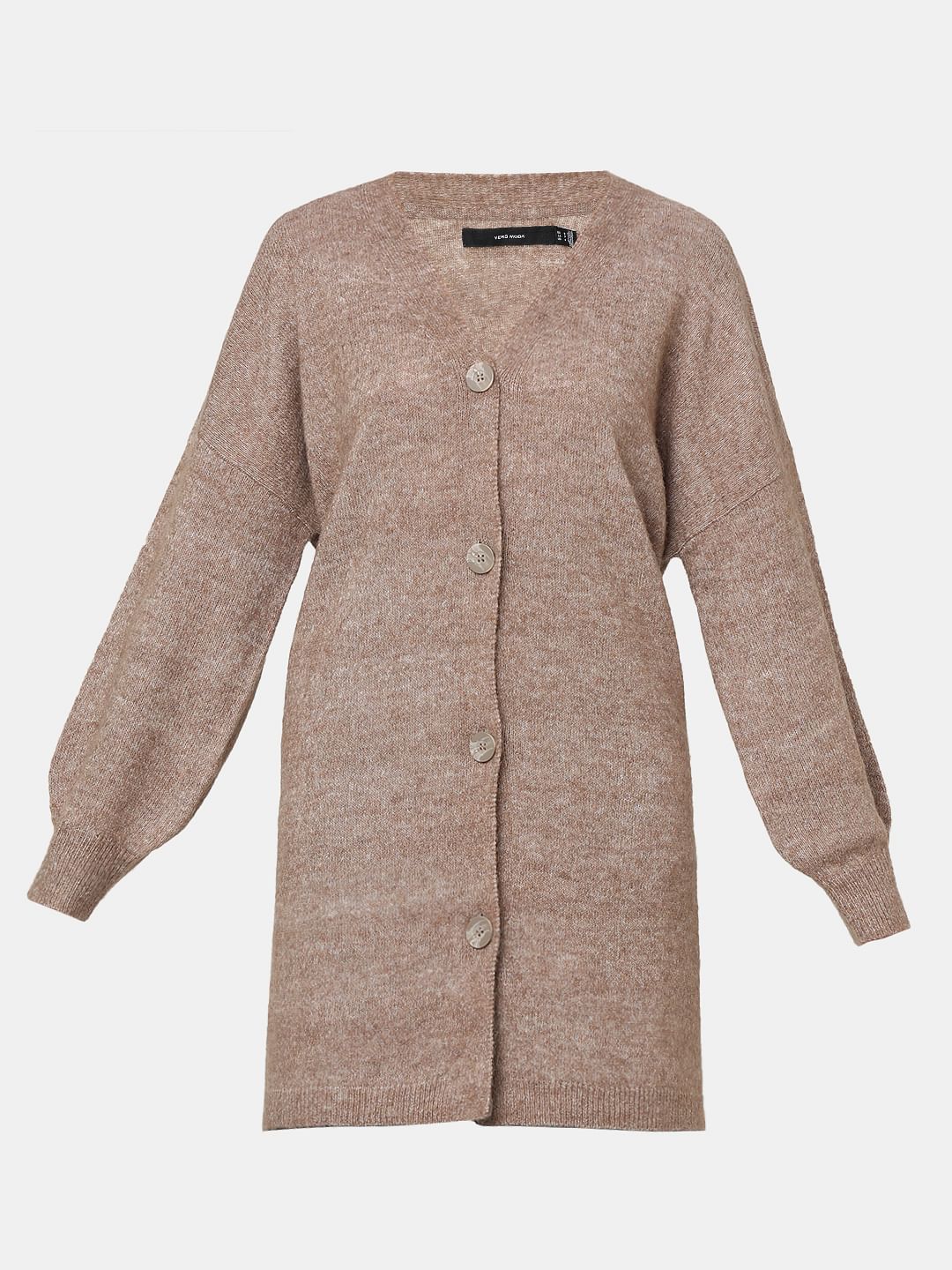 Brown Buttoned Front Cardigan - Image 7