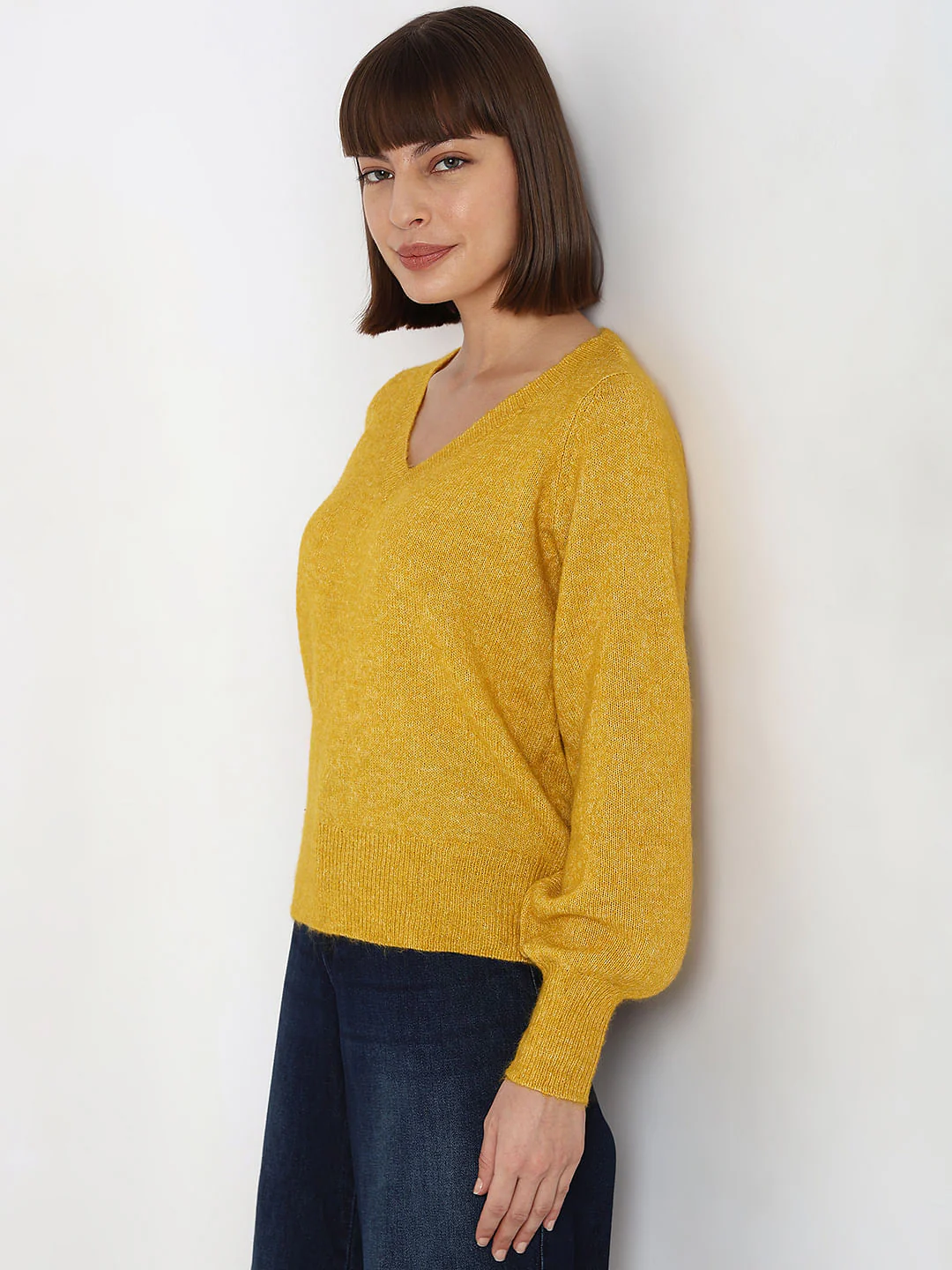 Yellow V-Neck Pullover - Image 3