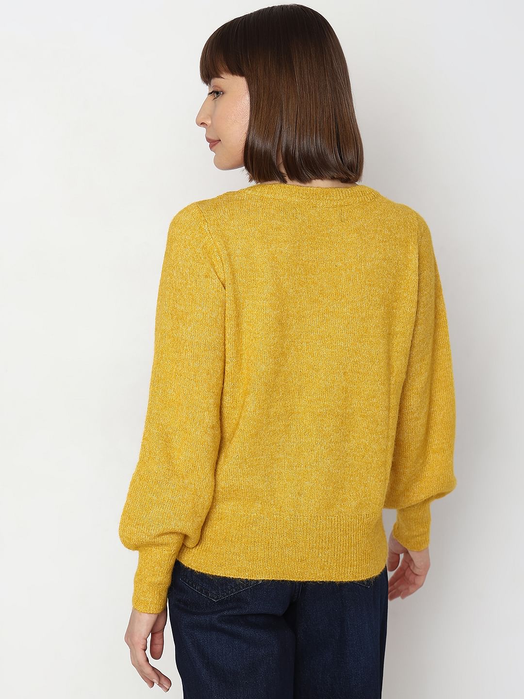 Yellow V-Neck Pullover - Image 4