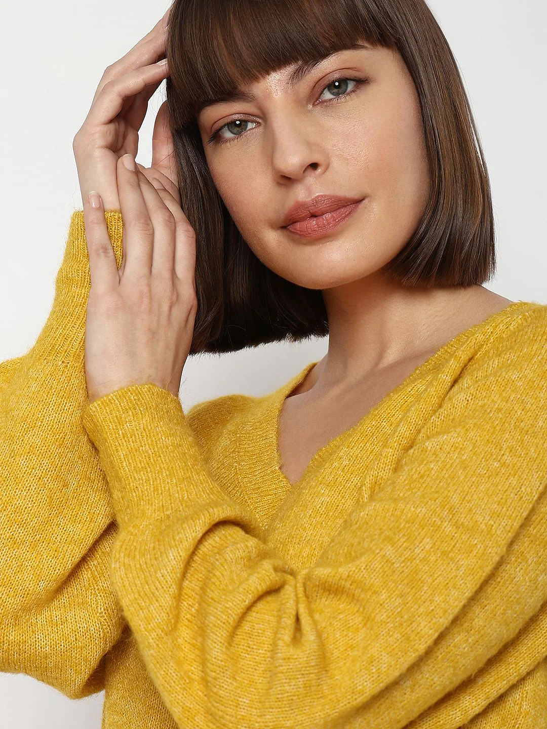 Yellow V-Neck Pullover - Image 6