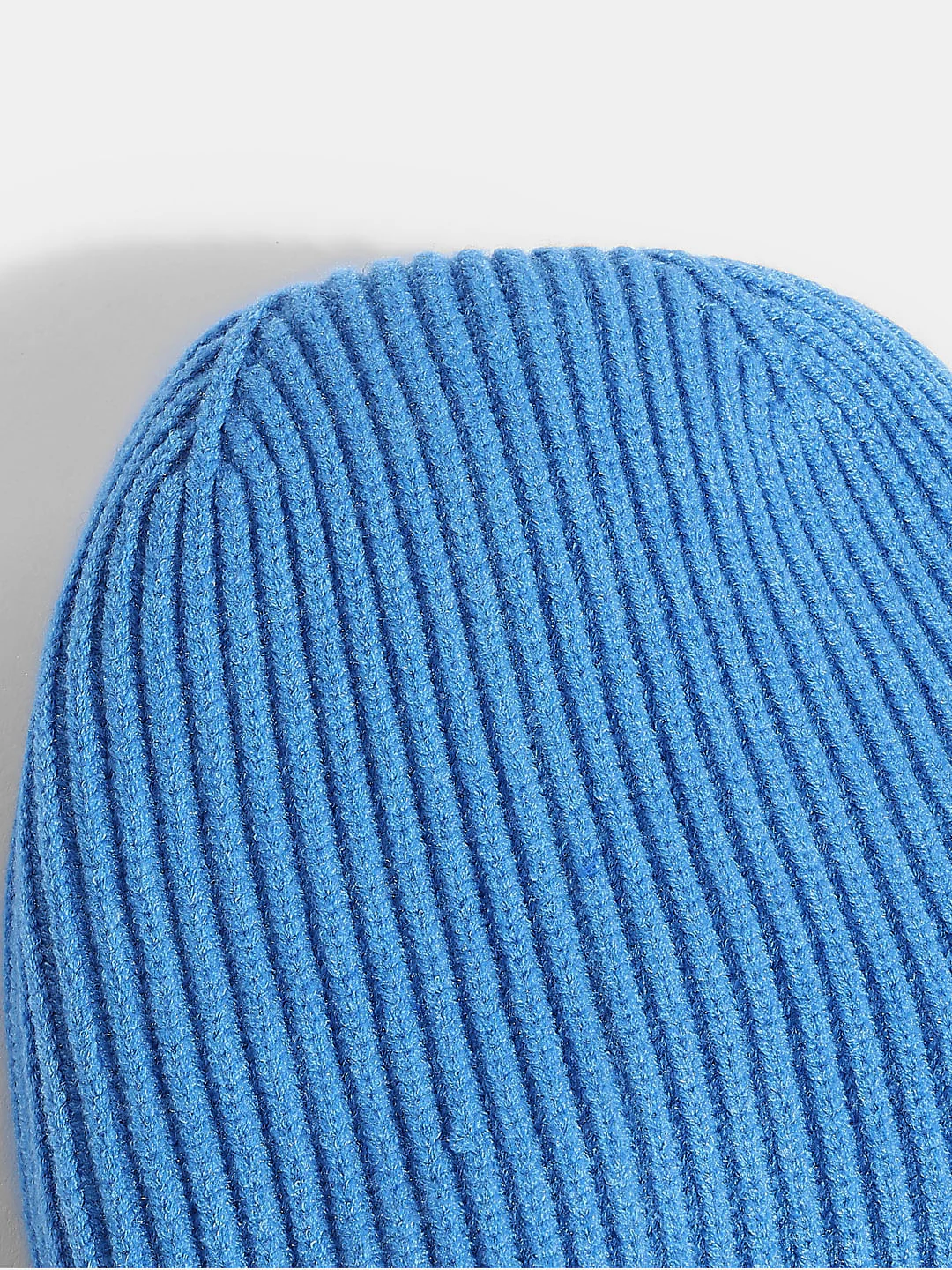 Blue Woollen Pompom Beanie - Image 3