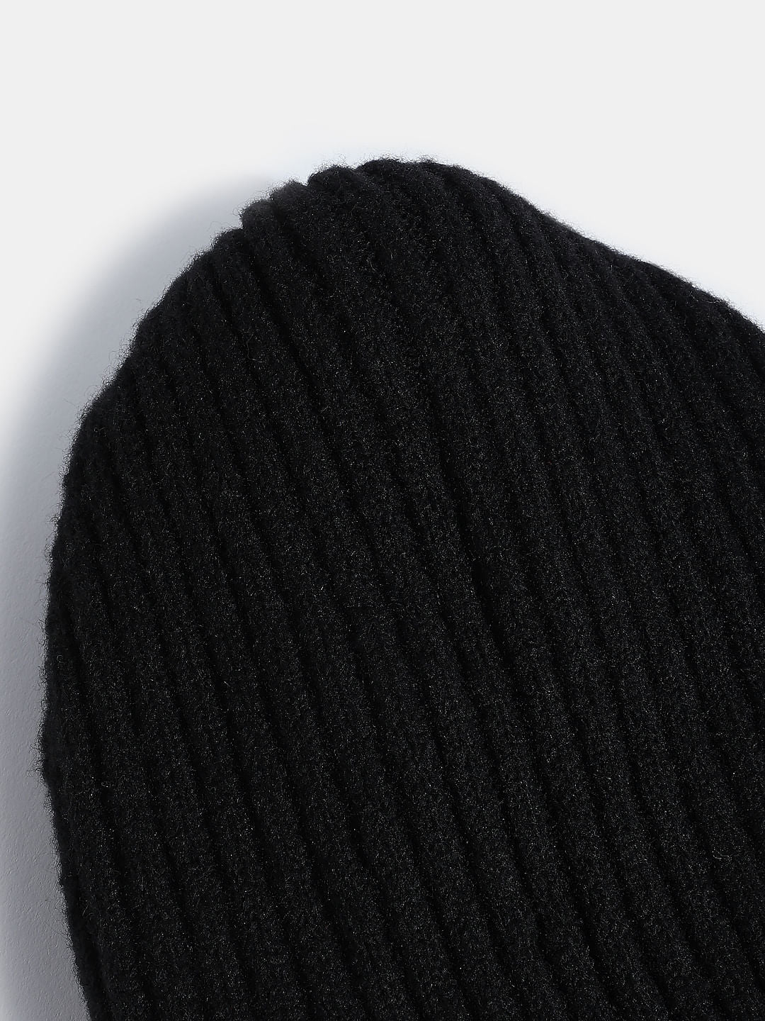 Black Pom Pom Beanie - Image 3