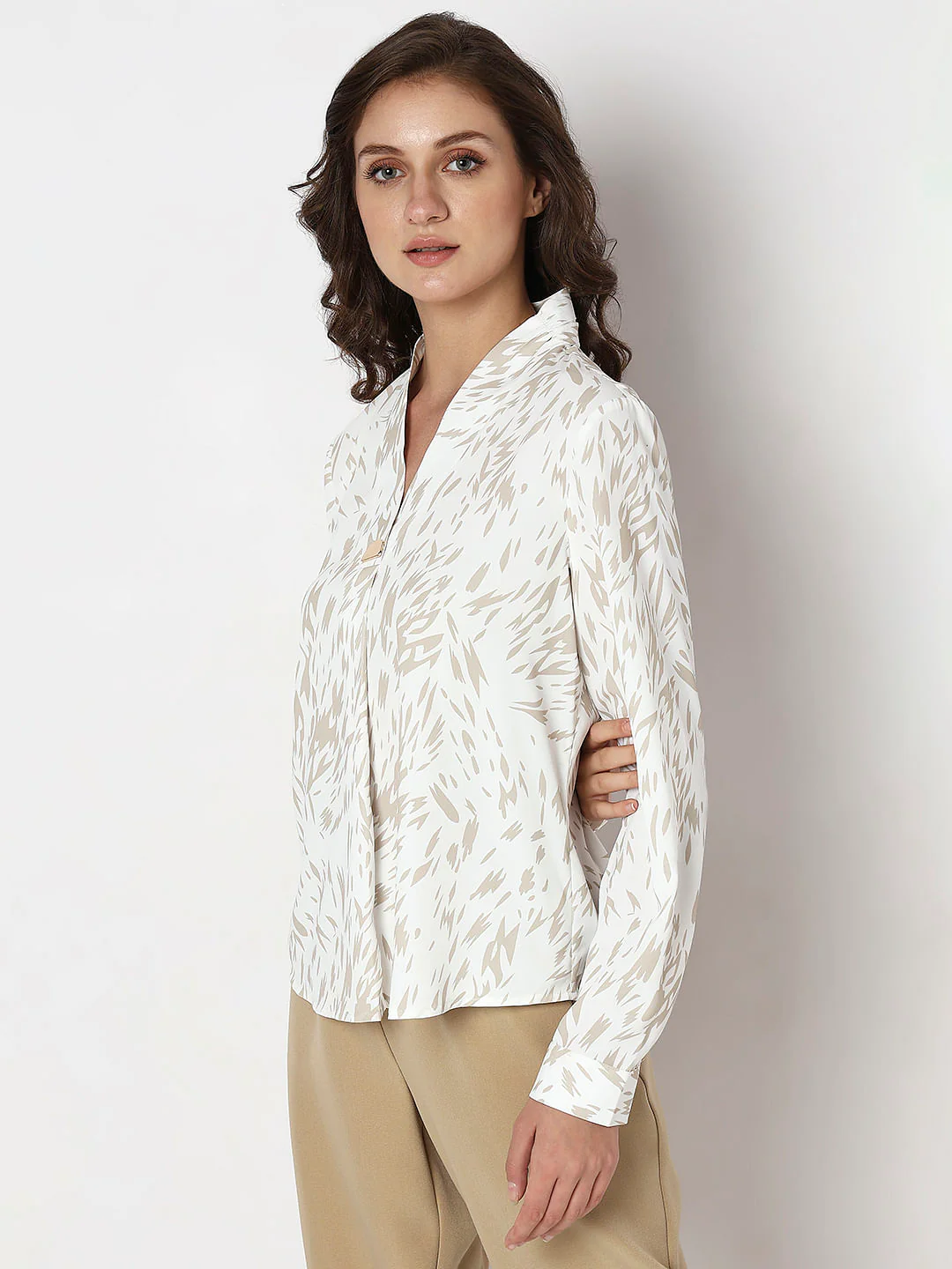 White Printed Top - Image 3