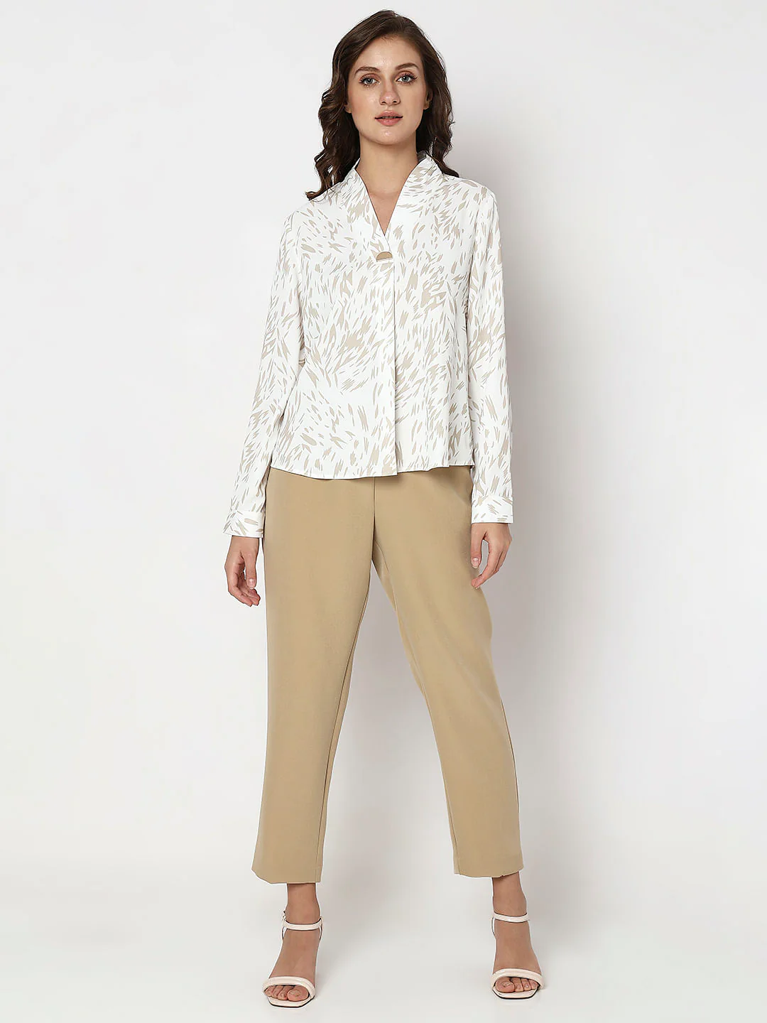 White Printed Top - Image 5