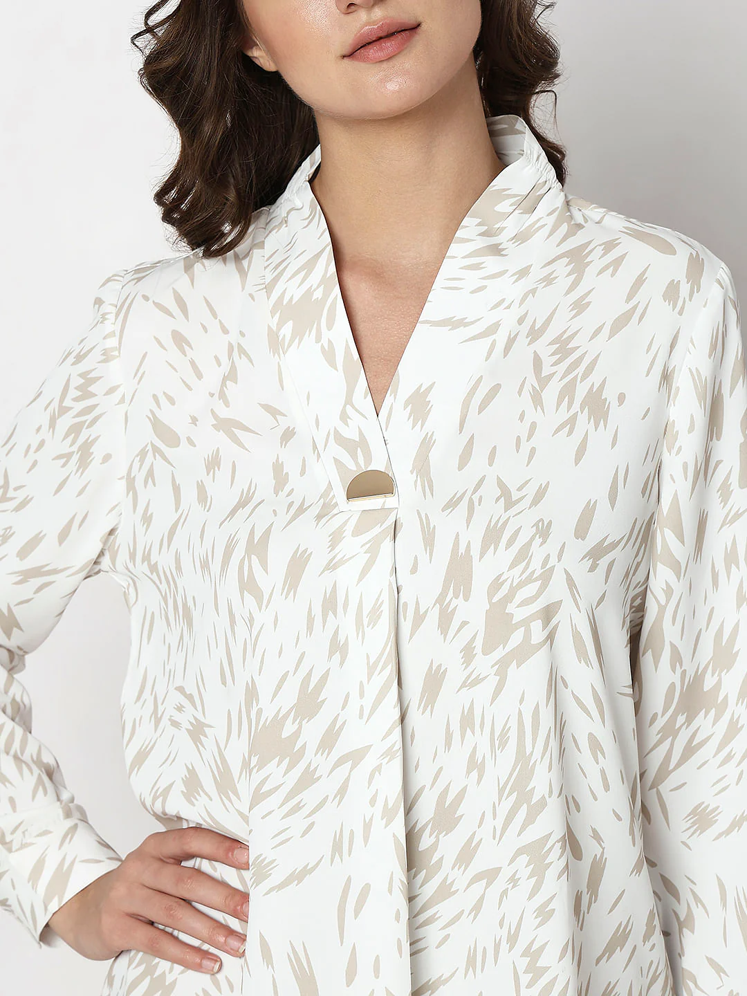 White Printed Top - Image 6
