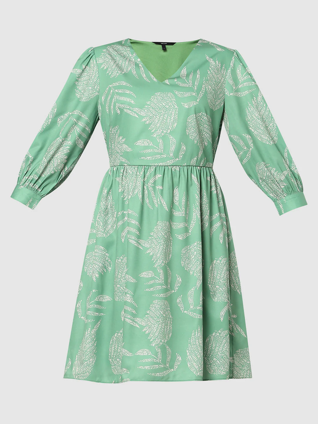 Green Floral Shift Dress - Image 5