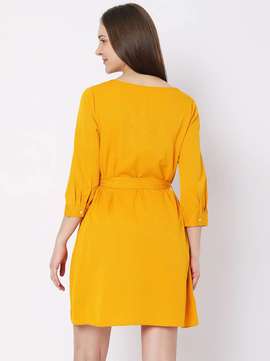 Orange Shift Dress - Image 3